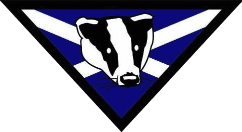 Badger on Scotland Flag